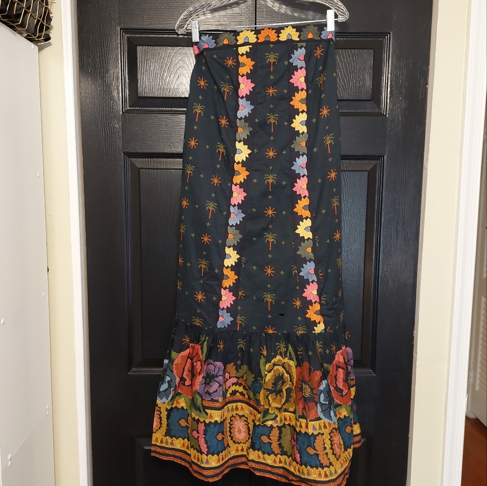 FARM Rio Embroidered Maxi Dress NWT
